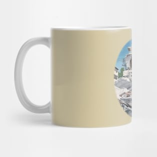 Inspirational Action Hero Carrying Kid Realistic Art Mug